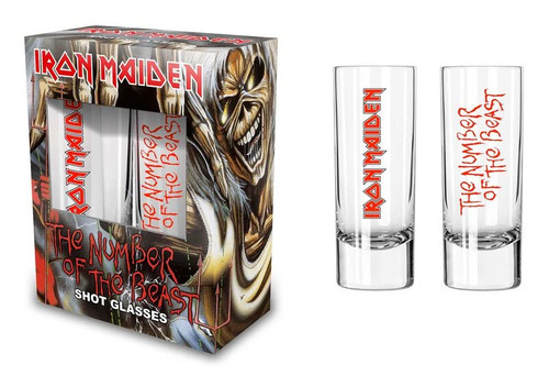 Iron maiden schnapsglas set - iron,