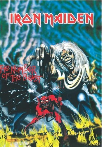 Iron maiden flagge - iron,