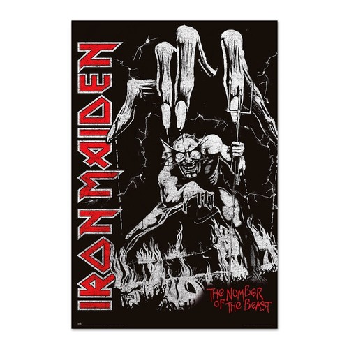 Poster iron maiden number of - iron,