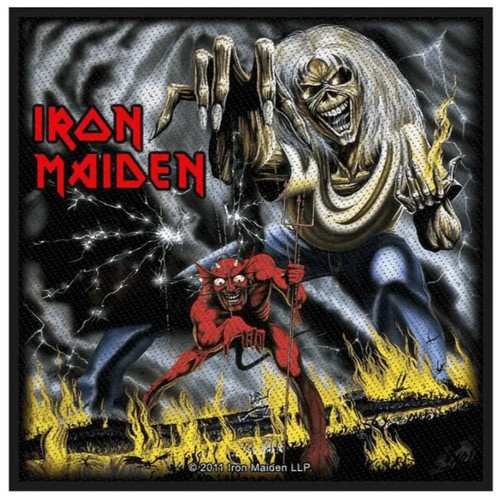 Iron maiden patch number - patch, ·