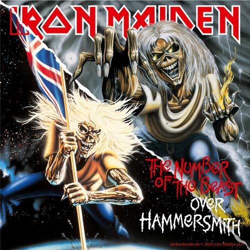 Iron maiden aufkleber - iron,