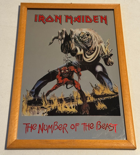 Vintage iron maiden spiegel - vintage,