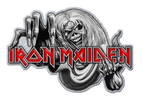 Iron maiden metall pin - iron, #